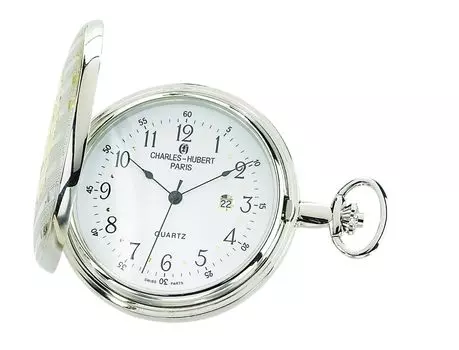 Карманные часы Date 3702 [Charles Hubert, Paris] Мужские серебряный