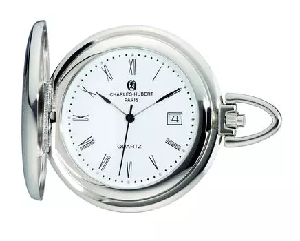 Карманные часы Date 3975 [Charles Hubert, Paris] Мужские серебряный
