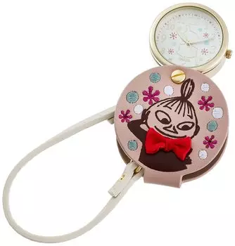Карманные часы Moomin Bag Charm Watch Little My с лупой для женщин [Fieldwork] MOM008-5 розовый