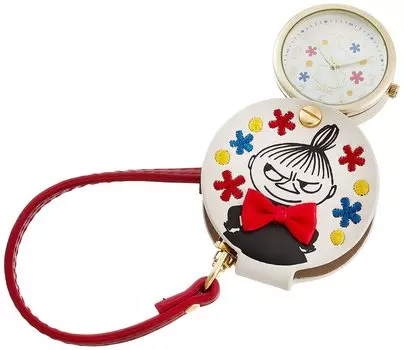 Карманные часы Moomin Bag Charm Watch Little My с лупой женские [Fieldwork] MOM008-4 бежевый