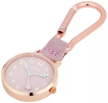 Карманные часы с карабином, аналоговые часы Furuka Rose Purple [Fieldwork] GY050-3 женские фиолетовый
