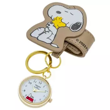 Карманные часы Snoopy Analog Brown Keychain Watch [Fieldwork] PNT039-4 Женские коричневый