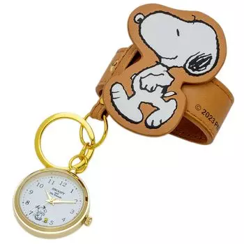 Карманные часы Snoopy Analog Brown Keychain Watch [Fieldwork] PNT039-3 Женские красный