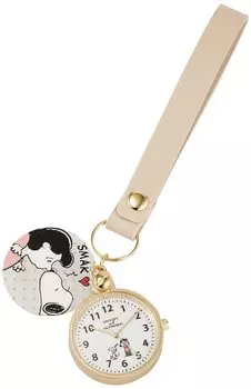 Карманные часы Snoopy Bag Charm с чехлом Lucy Beige [Fieldwork] PNT026-1 женские бежевый