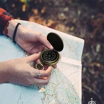 Карманные часы в стиле ретро с компасом из цинкового сплава, изысканные подарки в стиле ретро для спорта на открытом воздухе, альпинизма, туризма, кемпинга YSX