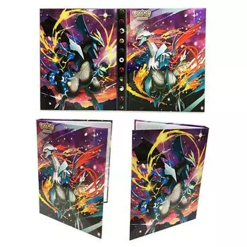 Карманный альбом для карточек, держатель для портфолио на 160 карточек, подарочная игрушка Kyurem