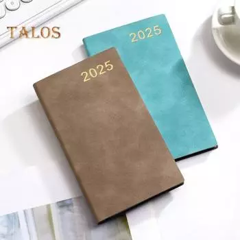 Карманный блокнот из искусственной кожи, плотная бумага премиум-класса, гладкий дизайн, не допускающий растекания, рюкзак-планировщик коричневый