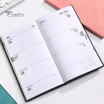 Карманный блокнот из искусственной кожи, плотная бумага премиум-класса, гладкий дизайн, не допускающий растекания, рюкзак-планировщик розовый