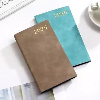 Карманный блокнот из искусственной кожи, толстая бумага премиум-класса, гладкая обложка, не допускающая растекания темно-синий