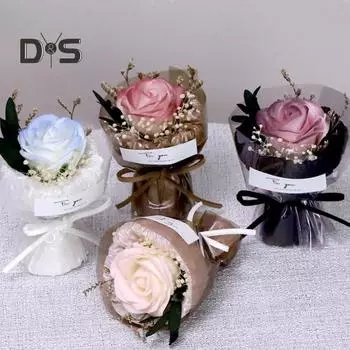 Карманный букет Мини искусственные цветы Карманные искусственные розы Подсолнух Портативный букет Сувенир Подарок на свидание для любимых A