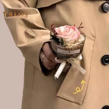 Карманный букет Мини искусственные цветы Карманные искусственные розы Подсолнух Портативный букет Сувенир Подарок на свидание для любимых A