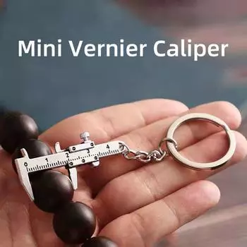 Карманный бытовой мини-штангенциркуль, небольшой подвесной измерительный инструмент, портативные мелкие украшения, канцелярские принадлежности и брелок для ключей. vernier caliper