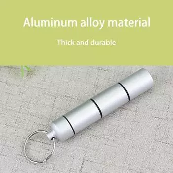 Карманный чехол для таблеток Антиокислительный компактный Scratch Proof Удобный портативный с брелоком Ежедневное использование