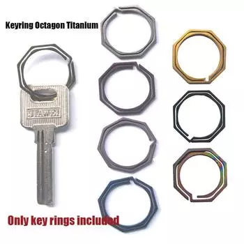 Карманный гаджет EDC gear Camp TC4 Ti Hook, набор уличных зажимов, брелок для ключей, восьмиугольный брелок с титановой пряжкой
