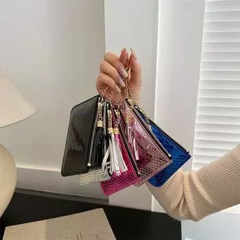 Карманный кошелек с принтом Кошелек для монет Кошелек с принтом крокодила Кошельки повседневные мужские короткие мужские кошельки серебряный