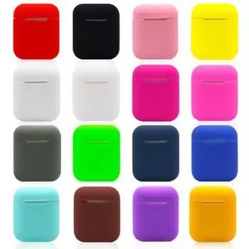 Карманный мягкий силиконовый защитный чехол для наушников Doraemons с Bluetooth для Apple чёрный