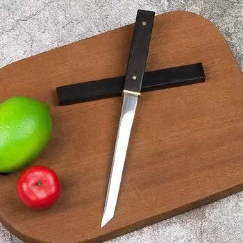 Карманный нож для фруктов из нержавеющей стали, прямой нож высокой твердости, портативный многоцелевой нож для нарезки фруктов, овощечистка для домашнего хозяйства