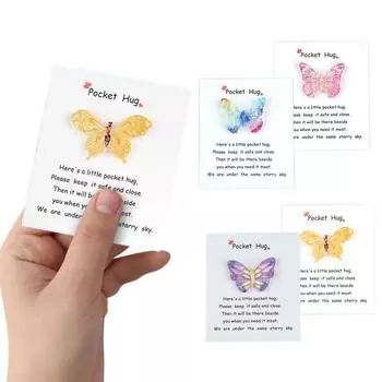 Карманный обнимающий сердечный подарок, обнимающий подарок, особый подарок другу, теплый сердечный подарок, украшение открытки на День святого Валентина One Size