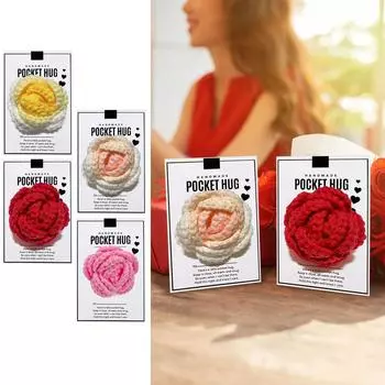 Карманный подарок для объятий, подарок для объятий, подарок для ободряющего друга, душевный подарок, украшение для открытки ко Дню святого Валентина One Size красный