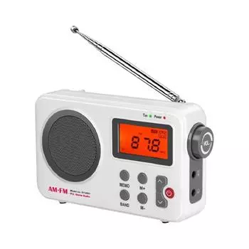 Карманный радиоплеер с моно каналом, работающий от батареи, цифровое радио для пожилых людей -9