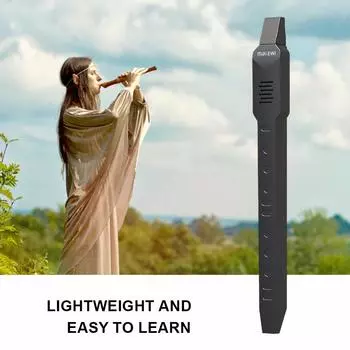 Карманный саксофон 10 тембров Мини цифровой саксофон Встроенный динамик Электронный духовой инструмент Музыкальный инструмент чёрный