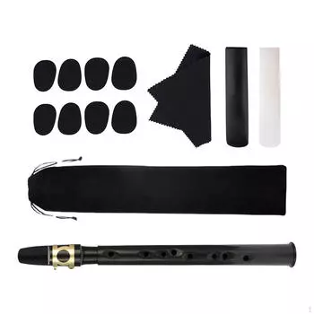Карманный саксофон C Key Mini Sax Деревянный духовой инструмент с тростями, бархатной сумкой, подушечками, чисткой