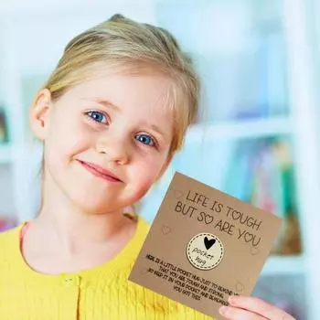 Карманный символ любви в виде сердца, украшение с поздравительной открыткой, деревянный маленький знак в виде сердца, украшение для друзей, семьи, дня рождения, годовщины, вдохновляющий подарок E