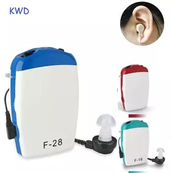 Карманный слуховой аппарат Siemens, медицинский ушной аппарат, регулятор громкости, регулируемый тон, глухое оборудование, Прямая поставка F-15 s зелёный