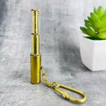 Карманный спутник звездочета: Миниатюрный брелок для телескопа, твердая латунь