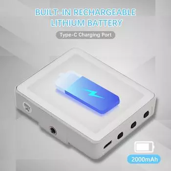 Карманный светодиодный светильник NiceFoto SL-60B для видеоконференций, освещение для видеоконференций, 5 уровней регулируемой яркости белый