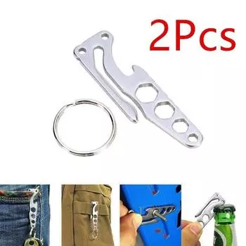 Карманный зажим для многофункционального инструмента для скалолазания, карабин для подвешивания брелока, подходит для кармана EDC на открытом воздухе, 2 шт. 2 pcs