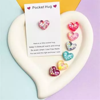 Карманы с любовью, поздравительные открытки с объятиями и их блестящие смоляные подарки в виде пентаграммы One Size синий