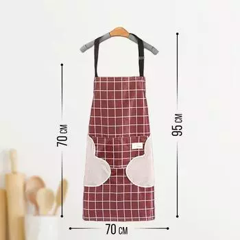 Карманы с принтом, модные фартуки, кухонные фартуки для готовки One Size чёрный