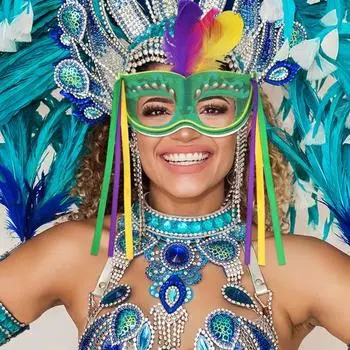 Карнавальная маска Yousheng, полумаска с перьями, праздничная маска для вечеринки Марди Гра, принадлежности для выпускного бала в Венеции
