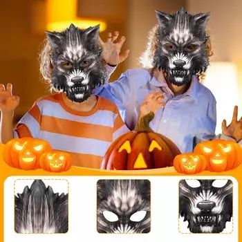 Карнавальная маскарадная маска из ЭВА на поллица в виде животного One Size