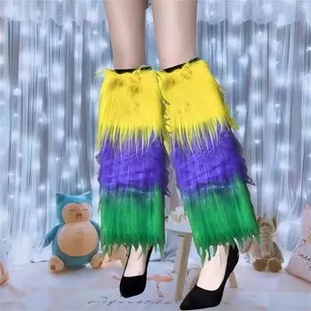 Карнавальные костюмы 1 пара Карнавальный стиль Длинные мохнатые гетры