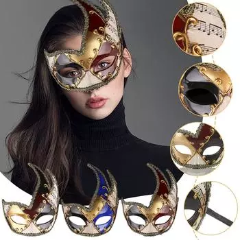Карнавальные маски для вечеринок Карнавальные металлические маски Инкрустированные бриллиантами железные маски-бабочки для мужчин и женщин One Size