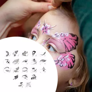 Карнавальные трафареты для лица, шаблоны для рисования глаз для детей, взрослых, детские фестивали 20pcs Half Face