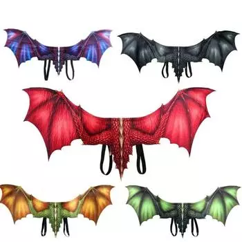 Карнавальный реквизит Крылья дракона Костюм животного Дракон Косплей Маскарад Костюм дракона Дети синий