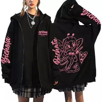 Karol G Bichota Zip Sweater Manana Sera Bonito Printed Men s And Women Hoodies S