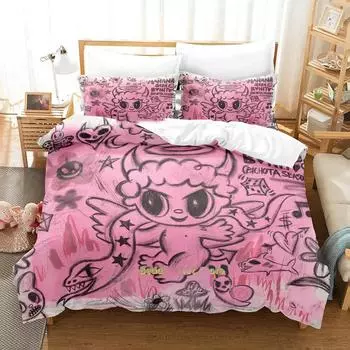 Karol G New Album Cover manana sera bonito bichota 2 Bedding Set Cartoon Anime Three Piece Set Teenager Bedroom Duvetcover Sets US Queen(228x228cm