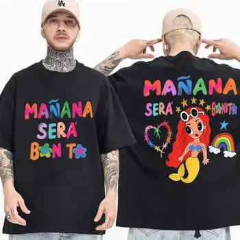 Karol G New Album Unisexana Sera Bonito футболка унисекс женская мода хип-хоп негабаритная футболка трендовая эстетика футболки с короткими рукавами