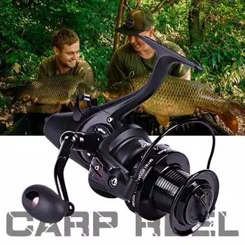 Карповая катушка, мощное колесо 10 кг, пресноводная и соленая рыбалка, спиннинговая рыбалка, 12 + 14BB, 5,5:1, катушки 5000