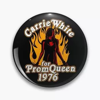 Кэрри фильм Стивен Кинг, персонализируемая мягкая кнопка, булавка, женский металлический значок, шляпа для влюбленных, креативный милый ювелирный декор, мультяшный подарок