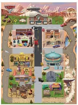 Карта досуга в парке развлечений Disney Cars Tomica (Радиаторные пружины)
