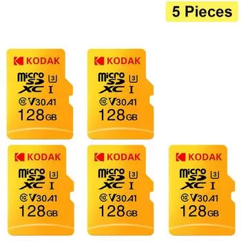 Карта флэш-памяти KODAK с быстрой передачей Micro TF/SD-карта 256 ГБ/128 ГБ/64 ГБ/32 ГБ SD-карта флэш-карта высокой емкости для ПК/смартфона U3 32GBx5 Pieces
