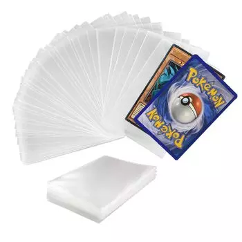 Карта LATTCURE 60 прозрачная мягкая совместимая с защитным чехлом 3-го слоя Trading Pokemon One Piece Duel Masters MTG, 69x94 мм, штук,