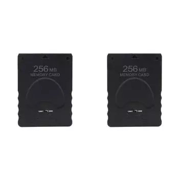 Карта памяти для хранения данных консоли объемом 256 МБ для PS 2 PS2 (черный)