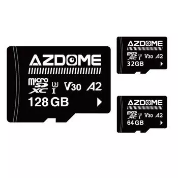 Карта памяти Micro SD AZDOME 32 ГБ 64 ГБ 128 ГБ U3, A2, V30 TF карта