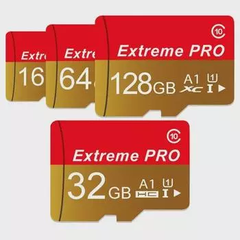 Карта памяти Micro SD Gold, класс 10, 16/32/64 ГБ TF для мобильного телефона 16GB